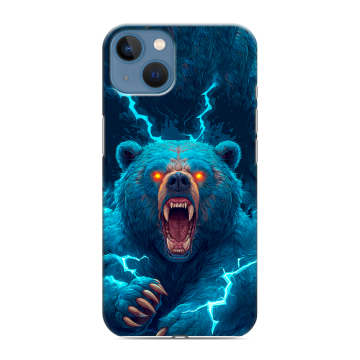 Силиконовый чехол на Iphone 13 с принтом Медведь