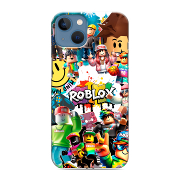 Силиконовый чехол на Iphone 13 с принтом Roblox Роблокс