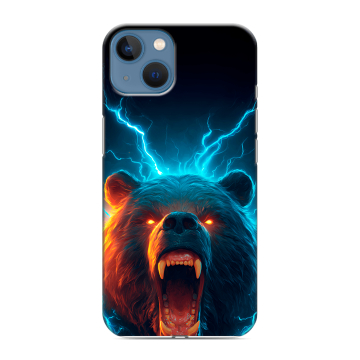 Силиконовый чехол на Iphone 13 с принтом Медведь