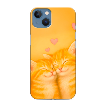 Силиконовый чехол на Iphone 13 с принтом Милые котята Силиконовый чехол на Iphone 13 с принтом Милые котята