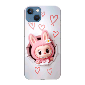 Силиконовый чехол на Iphone 13 с принтом Labubu Лабубу