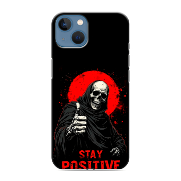Силиконовый чехол на Iphone 13 с принтом смешной скелет