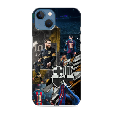 Силиконовый чехол на Iphone 13 с принтом Messi Barcelona Силиконовый чехол на Iphone 13 с принтом Messi Barcelona