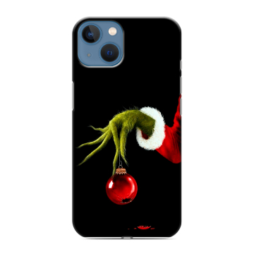 Силиконовый чехол на Iphone 13 с принтом Новый год Гринч