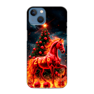 Силиконовый чехол на Iphone 13 с принтом Новый год