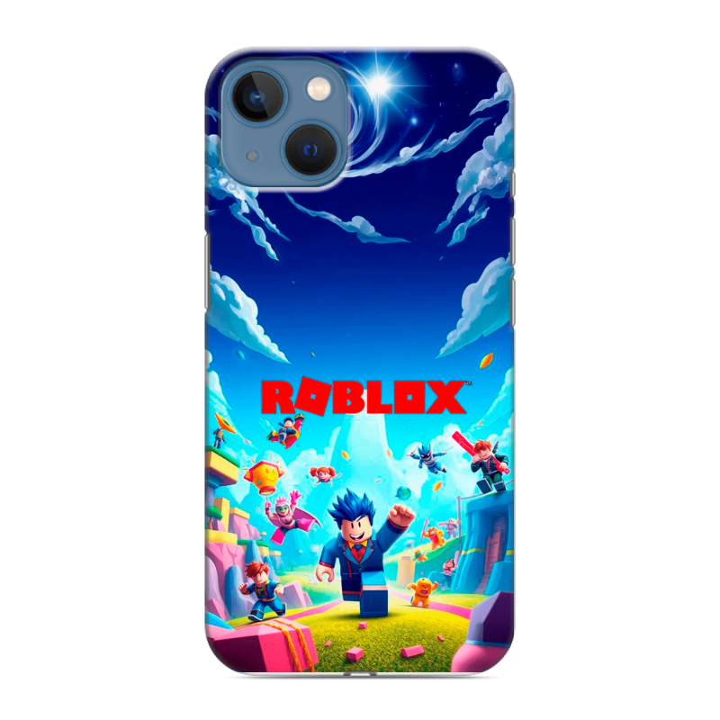 Силиконовый противоударный чехол на Iphone 13 с принтом Roblox Роблокс Силиконовый противоударный чехол на Iphone 13 с принтом Roblox Роблокс