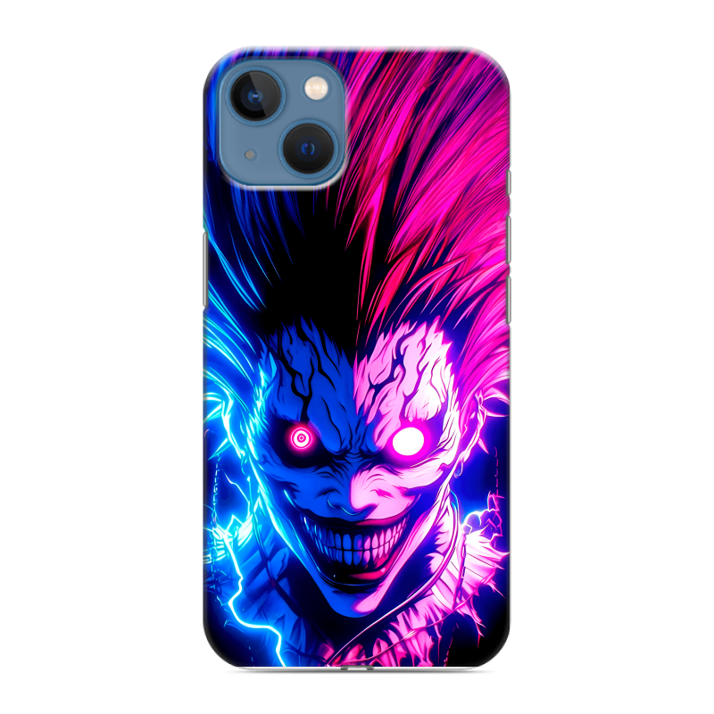 Силиконовый противоударный чехол на Iphone 13 с принтом Death note Тетрадь смерти Силиконовый противоударный чехол на Iphone 13 с принтом Death note Тетрадь смерти