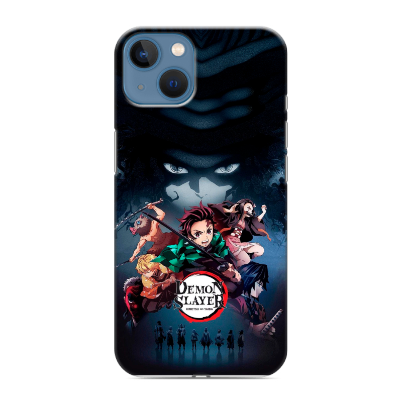 Силиконовый чехол на Iphone 13 с принтом Demon Slayer Клинок рассекающий демонов Силиконовый чехол на Iphone 13 с принтом Demon Slayer Клинок рассекающий демонов