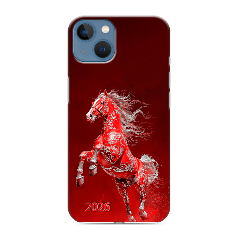 Силиконовый противоударный чехол на Iphone 13 с принтом Новый год Силиконовый противоударный чехол на Iphone 13 с принтом Новый год