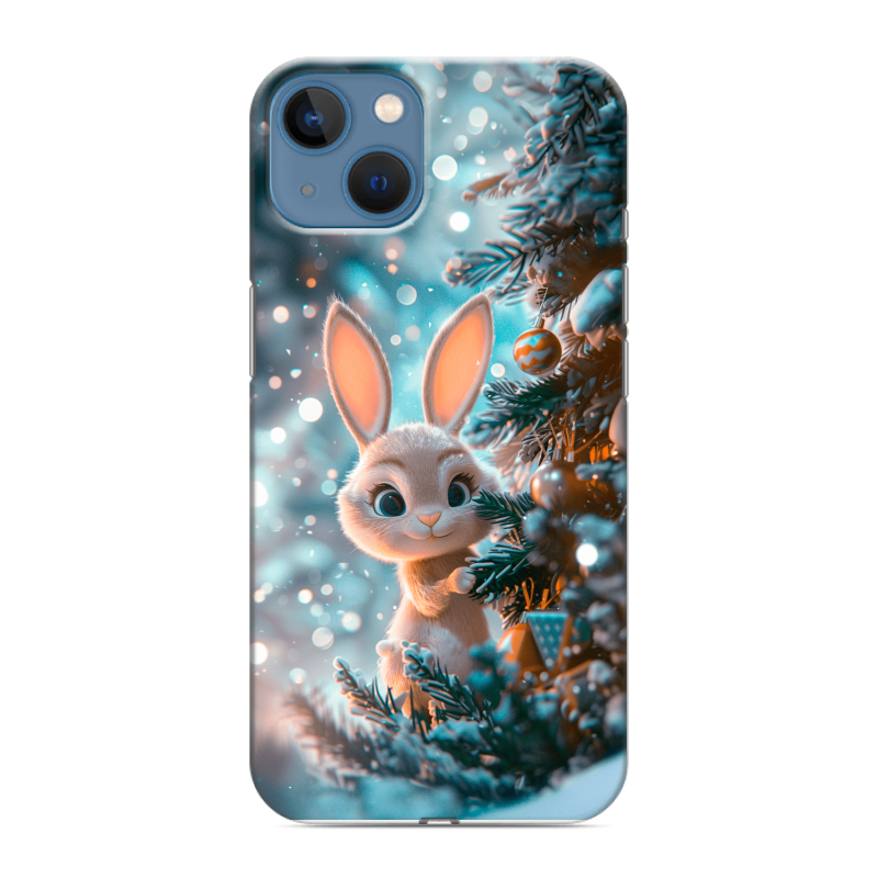 Силиконовый чехол на Iphone 13 с принтом Новый год Силиконовый чехол на Iphone 13 с принтом Новый год