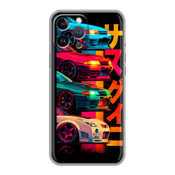 Силиконовый чехол на Iphone 13 Pro с принтом Гоночные машины Силиконовый чехол на Iphone 13 Pro с принтом Гоночные машины