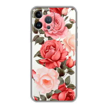 Силиконовый чехол на Iphone 13 Pro с принтом Розы Силиконовый чехол на Iphone 13 Pro с принтом Розы