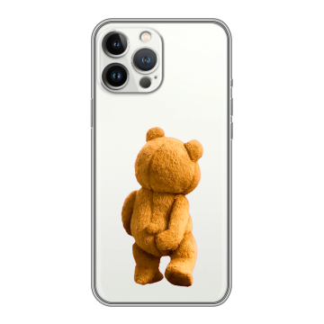 Силиконовый чехол на Iphone 13 Pro с принтом Медведь Силиконовый чехол на Iphone 13 Pro с принтом Медведь