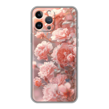 Силиконовый чехол на Iphone 13 Pro с принтом Розовые розы Силиконовый чехол на Iphone 13 Pro с принтом Розовые розы