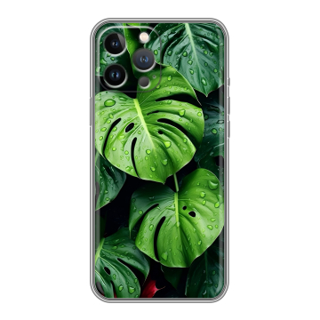 Силиконовый чехол на Iphone 13 Pro с принтом Листья Силиконовый чехол на Iphone 13 Pro с принтом Листья