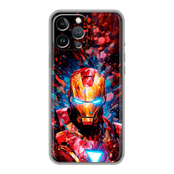 Силиконовый чехол на Iphone 13 Pro с принтом Железный человек Ironman Силиконовый чехол на Iphone 13 Pro с принтом Железный человек Ironman