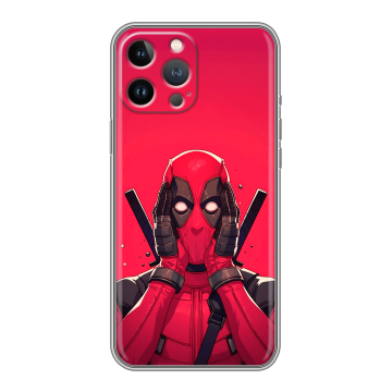 Силиконовый чехол на Iphone 13 Pro с принтом Дедпул Deadpool Силиконовый чехол на Iphone 13 Pro с принтом Дедпул Deadpool