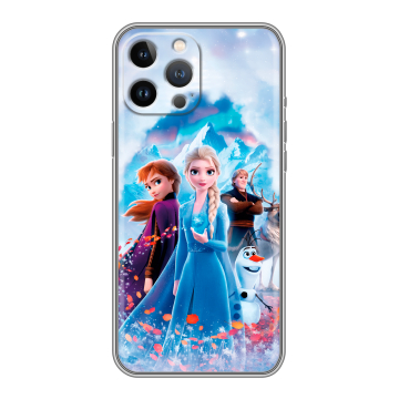 Силиконовый чехол на Iphone 13 Pro с принтом Холодное сердце Frozen Силиконовый чехол на Iphone 13 Pro с принтом Холодное сердце Frozen