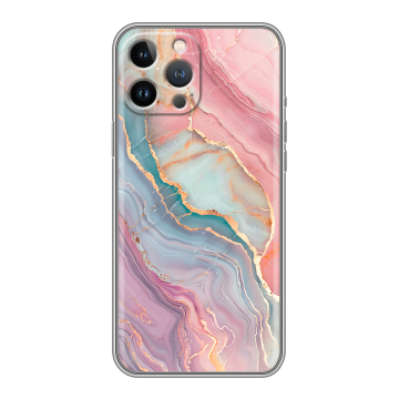Силиконовый чехол на Iphone 13 Pro с принтом розовый мрамор Силиконовый чехол на Iphone 13 Pro с принтом розовый мрамор
