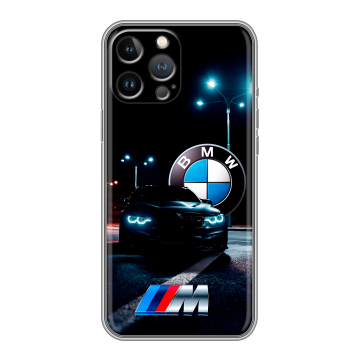 Силиконовый чехол на Iphone 13 Pro с принтом БМВ BMW Силиконовый чехол на Iphone 13 Pro с принтом БМВ BMW