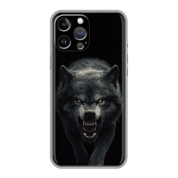 Силиконовый чехол на Iphone 13 Pro с принтом Волк Силиконовый чехол на Iphone 13 Pro с принтом Волк