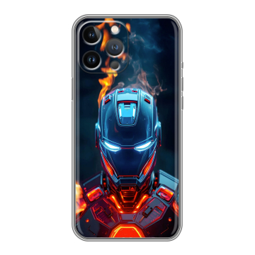Силиконовый чехол на Iphone 13 Pro с принтом IronMan Железный человек Силиконовый чехол на Iphone 13 Pro с принтом IronMan Железный человек
