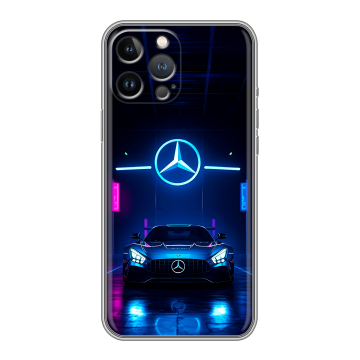 Силиконовый чехол на Iphone 13 Pro с принтом Mercedes Мерседес Силиконовый чехол на Iphone 13 Pro с принтом Mercedes Мерседес