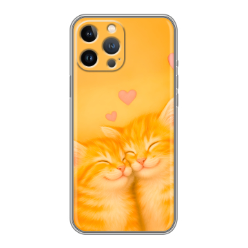 Силиконовый чехол на Iphone 13 Pro с принтом Милые котята Силиконовый чехол на Iphone 13 Pro с принтом Милые котята