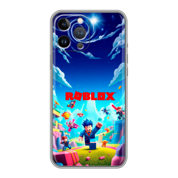 Силиконовый чехол на Iphone 13 Pro с принтом Roblox Роблокс Силиконовый чехол на Iphone 13 Pro с принтом Roblox Роблокс