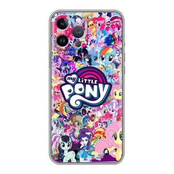 Силиконовый чехол на Iphone 13 Pro с принтом My little pony Дружба чудо Силиконовый чехол на Iphone 13 Pro с принтом My little pony Дружба чудо