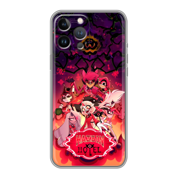 Силиконовый чехол на Iphone 13 Pro с принтом Hazbin Hotel Отель Хазбин Силиконовый чехол на Iphone 13 Pro с принтом Hazbin Hotel Отель Хазбин