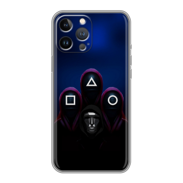 Силиконовый чехол на Iphone 13 Pro с принтом Игра Кальмара
