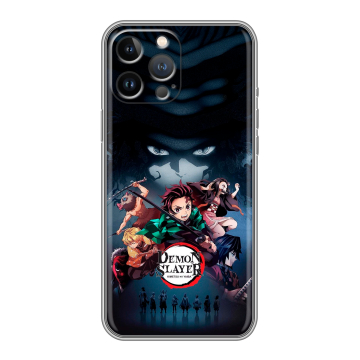 Силиконовый чехол на Iphone 13 Pro с принтом Demon Slayer Клинок рассекающий демонов Силиконовый чехол на Iphone 13 Pro с принтом Demon Slayer Клинок рассекающий демонов