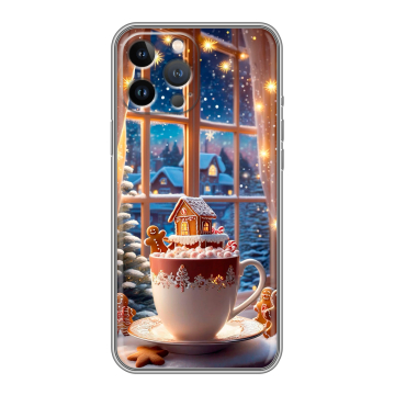 Силиконовый чехол на Iphone 13 Pro с принтом Новый год