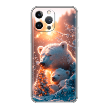 Силиконовый чехол на Iphone 13 Pro с принтом Новый год Силиконовый чехол на Iphone 13 Pro с принтом Новый год