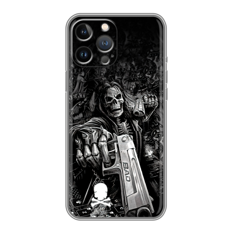 Силиконовый чехол на Iphone 13 Pro с принтом Скелет Силиконовый чехол на Iphone 13 Pro с принтом Скелет