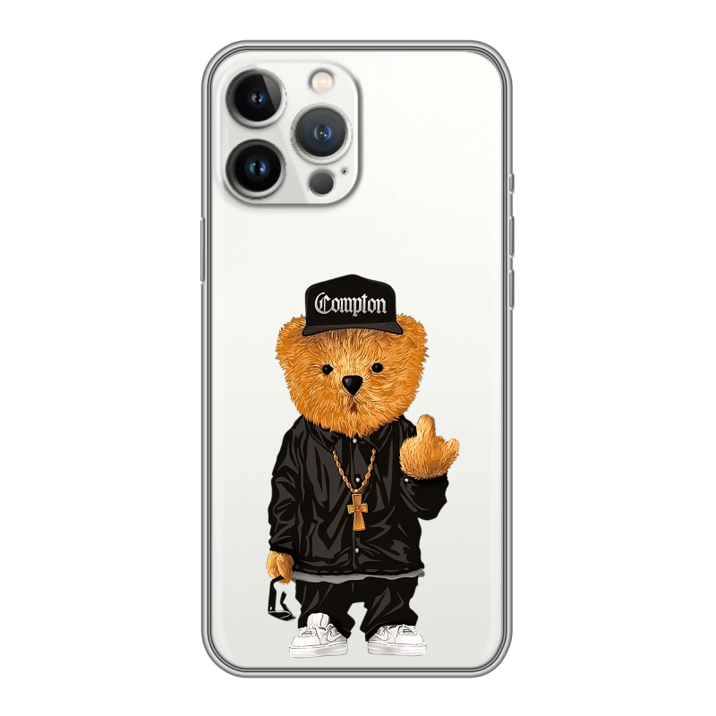 Силиконовый чехол на Iphone 13 Pro с принтом Плюшевый медведь Силиконовый чехол на Iphone 13 Pro с принтом Плюшевый медведь