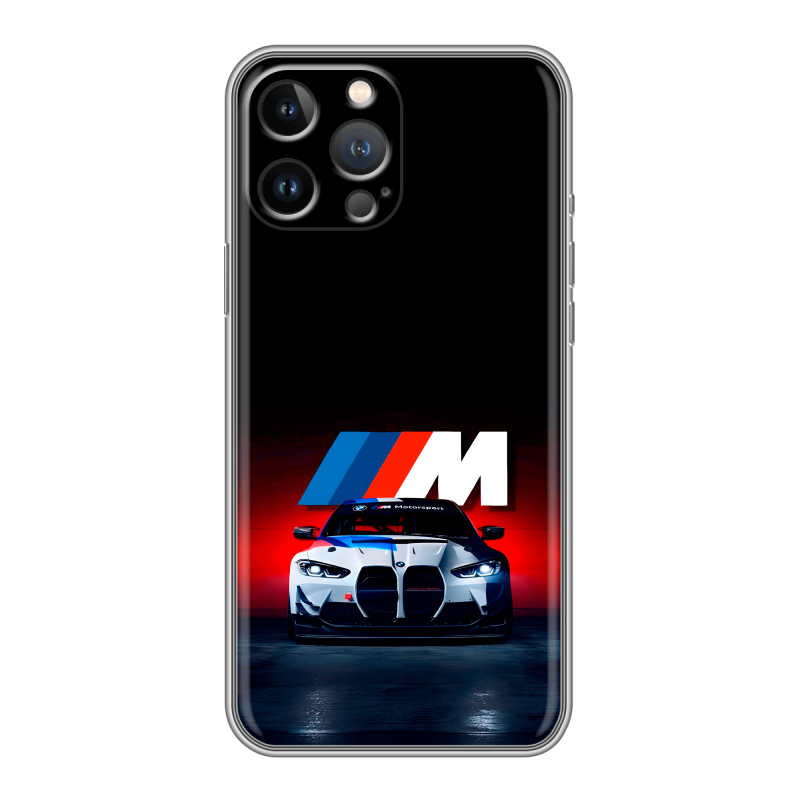 Силиконовый чехол на Iphone 13 Pro с принтом БМВ BMW Силиконовый чехол на Iphone 13 Pro с принтом БМВ BMW