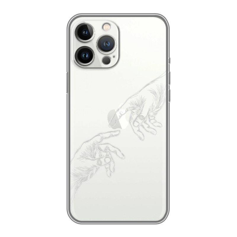 Силиконовый чехол на Iphone 13 Pro с принтом Сотворение мира Силиконовый чехол на Iphone 13 Pro с принтом Сотворение мира
