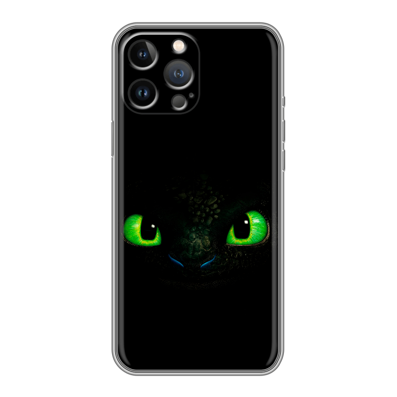 Силиконовый противоударный чехол на Iphone 13 Pro с принтом Как приручить дракона Силиконовый противоударный чехол на Iphone 13 Pro с принтом Как приручить дракона