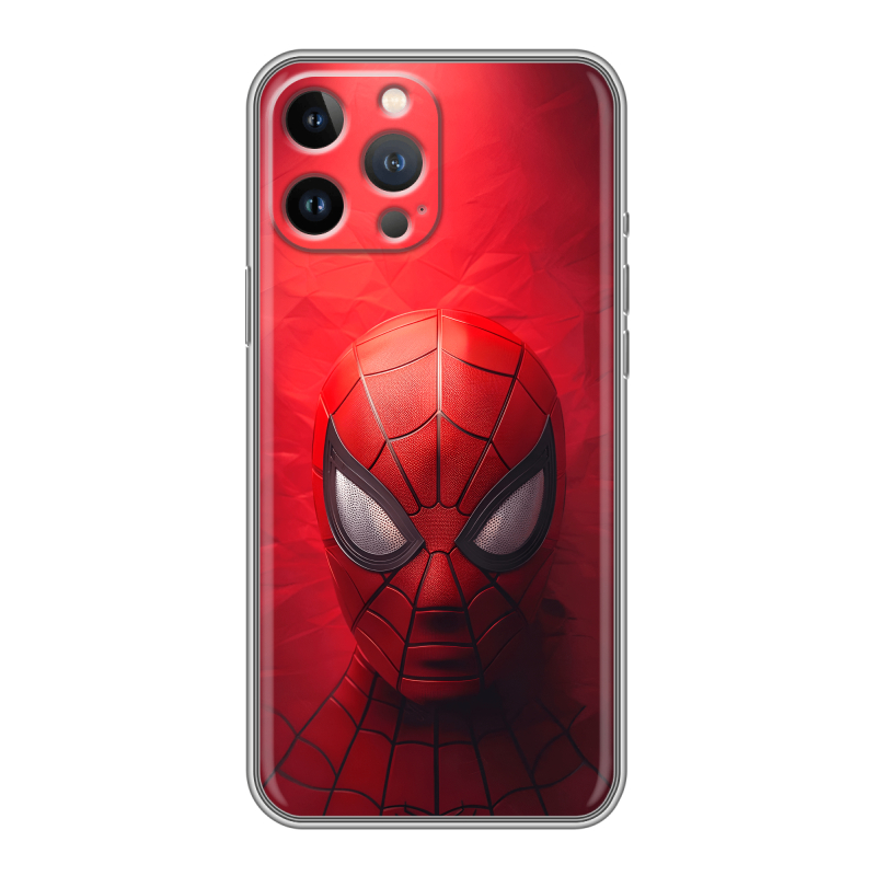 Силиконовый противоударный чехол на Iphone 13 Pro с принтом Spiderman Человек паук Силиконовый противоударный чехол на Iphone 13 Pro с принтом Spiderman Человек паук