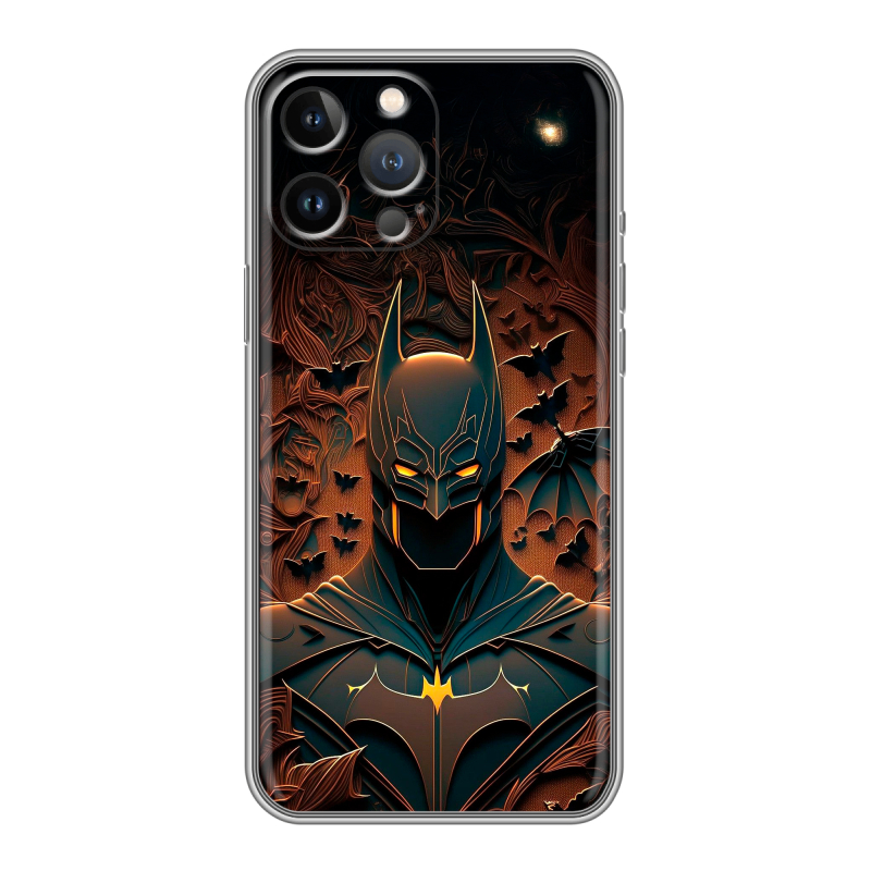 Силиконовый чехол на Iphone 13 Pro с принтом Batman Бэтмен Силиконовый чехол на Iphone 13 Pro с принтом Batman Бэтмен