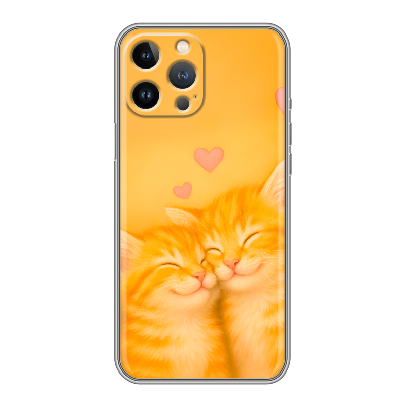 Силиконовый чехол на Iphone 13 Pro с принтом Милые котята Силиконовый чехол на Iphone 13 Pro с принтом Милые котята
