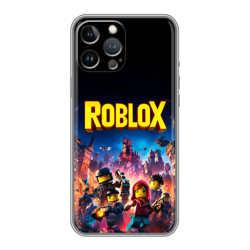 Силиконовый чехол на Iphone 13 Pro с принтом Roblox Роблокс Силиконовый чехол на Iphone 13 Pro с принтом Roblox Роблокс