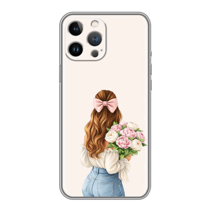 Силиконовый чехол на Iphone 13 Pro с принтом женский Силиконовый чехол на Iphone 13 Pro с принтом женский
