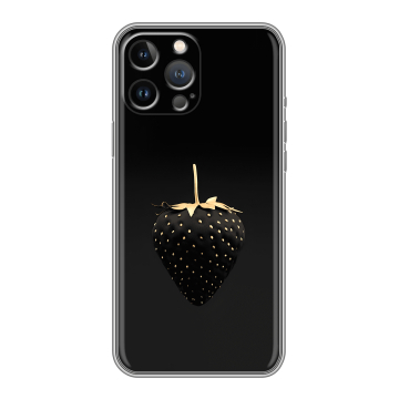 Силиконовый чехол на Iphone 13 Pro Max с принтом Черная клубника
