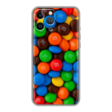 Силиконовый чехол на Iphone 13 Pro Max с принтом Конфеты