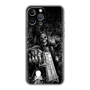 Силиконовый чехол на Iphone 13 Pro Max с принтом Скелет