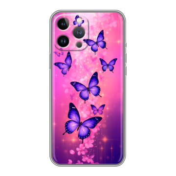 Силиконовый чехол на Iphone 13 Pro Max с принтом Бабочки Силиконовый чехол на Iphone 13 Pro Max с принтом Бабочки
