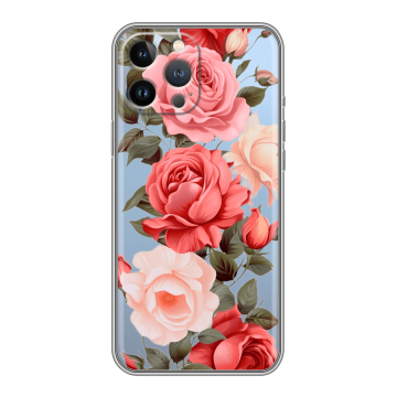 Силиконовый чехол на Iphone 13 Pro Max с принтом Розы Силиконовый чехол на Iphone 13 Pro Max с принтом Розы